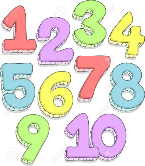 clip art numbers to print.